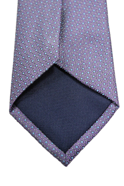 Michael Kors Mens Satin Micro Geometric Print Tie Red