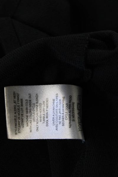 Theory Mens Short Sleeve Collared Polo Black Button Size L