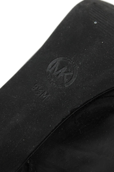 Michael Michael Kors Womens Platform Patent Leather Slingback Pumps Black 9.5