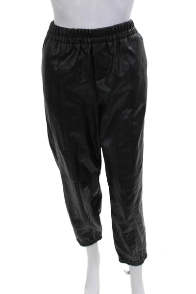 Zara Unisex Black Jogger Pants Polyester Windbreaker 90s Size M