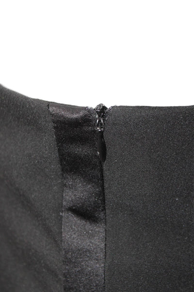 Zara Women Mini Skort Black Polyester Solid Size L