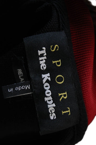 Sport The Kooples Mens Full-zip Hoodie Black Drawstring Size L