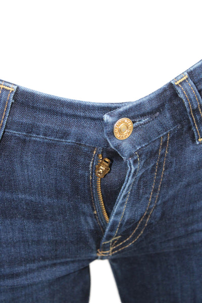 7 For All Mankind Women Bootcut Dark Blue Jeans Size 23