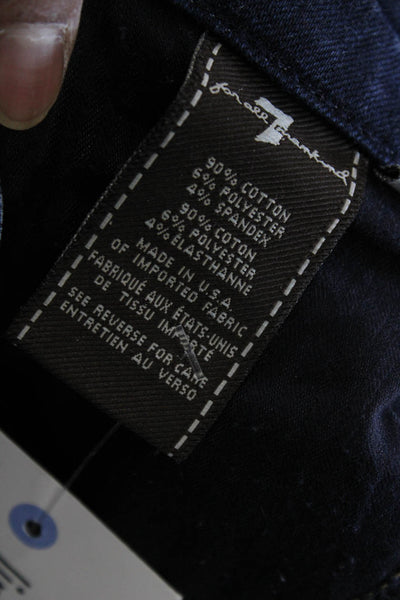 7 For All Mankind Women Bootcut Dark Blue Jeans Size 23