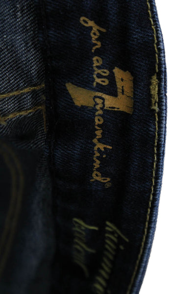 7 For All Mankind Women Bootcut Dark Blue Jeans Size 23