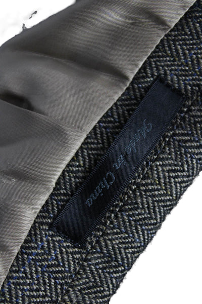 Lauren Ralph Lauren Mens Brown Herringbone Lambswool Sport Coat Size 44