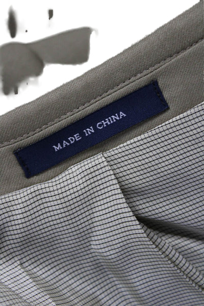 Ralph Ralph Lauren Mens Beige Wool Suit Jacket Collared Button Classic Size 50