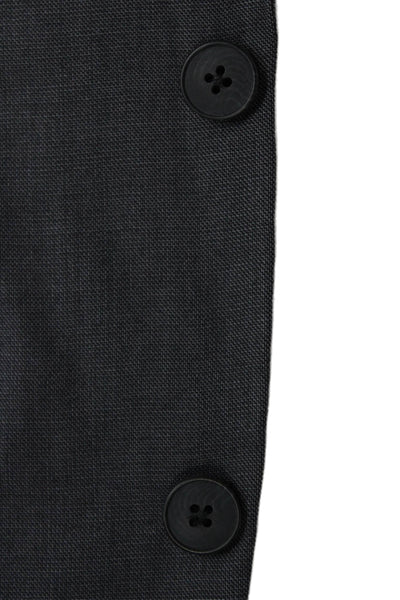 Perry Ellis Mens 2 Piece Dark Gray Suit Jacket Collared Rayon Blend Size 36