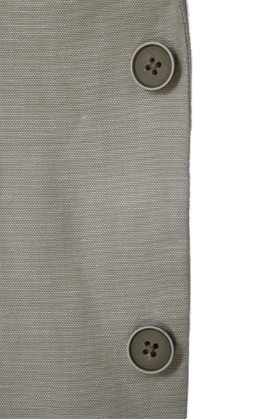 Tommy Hilfiger Mens Beige Cotton Linen Blazer Button Collared Size 40
