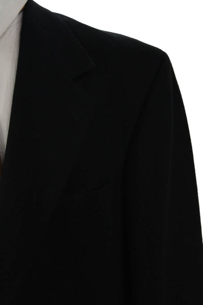 Peterborough Row Mens Black Cashmere Blazer Size 40