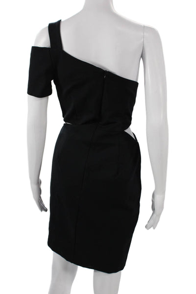Finders Unisex Black Knee Length Short Sleeve Dress Size M