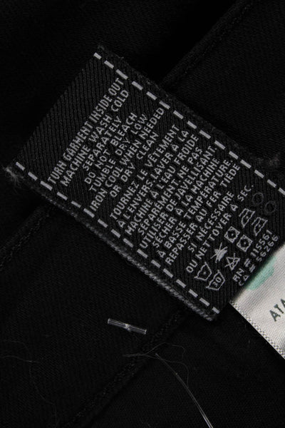 7 For All Mankind Mens Black Jeans Button Fly 34 Inseam Size 40