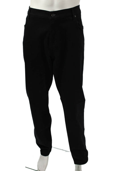 7 For All Mankind Mens Straight Black Jeans Big & Tall Size 40