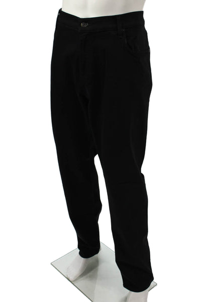 7 For All Mankind Mens Straight Black Jeans Big & Tall Size 40