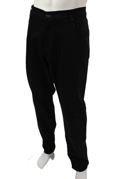 7 For All Mankind Mens Black Button Fly Pants Big & Tall Size 40