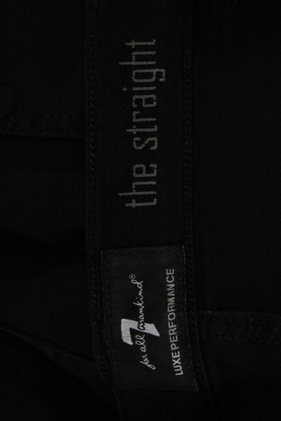 7 For All Mankind Mens Black Button Fly Pants Big & Tall Size 40