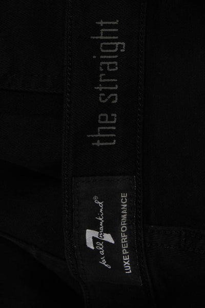 7 For All Mankind Mens Black Designer Jeans Big Tall Size 40