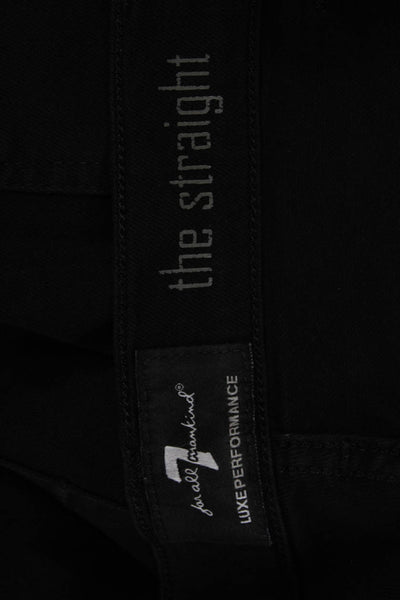 7 For All Mankind Mens Black Pants Classic Button Fly Size 40