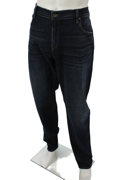 7 For All Mankind Mens Straight Dark Blue Jeans Size 40