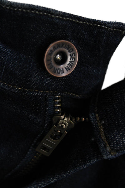 7 For All Mankind Mens Straight Dark Blue Jeans Size 40