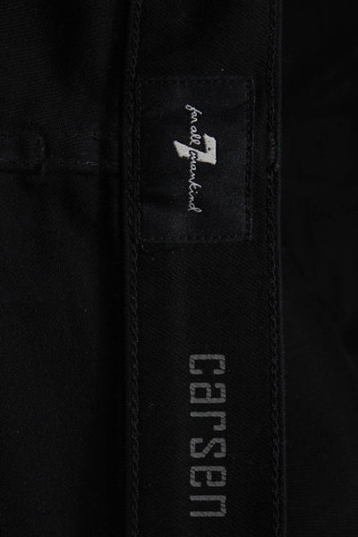 7 For All Mankind Mens Jeans Black Button Fly Big & Tall Size 40