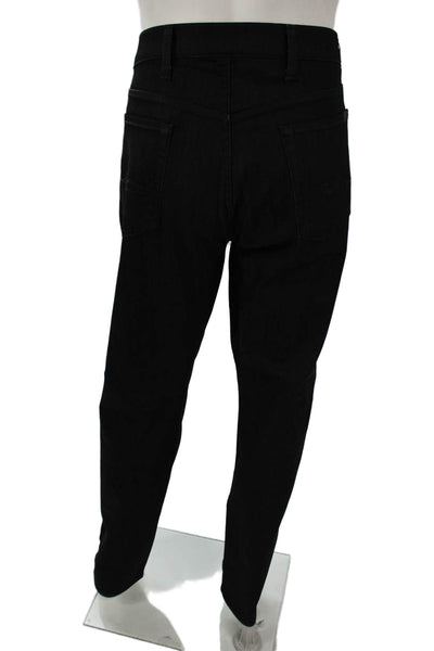 7 For All Mankind Mens Black Straight Jeans Size 40