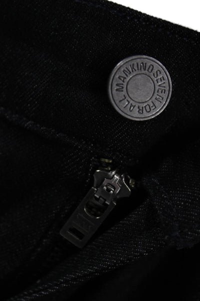 7 For All Mankind Mens Black Straight Jeans Size 40