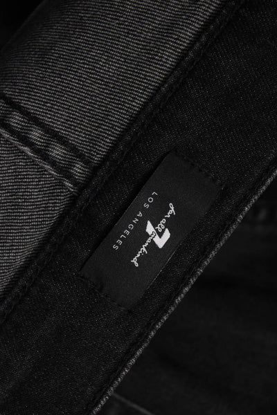 7 For All Mankind Mens Straight Tapered Black Jeans Size 40