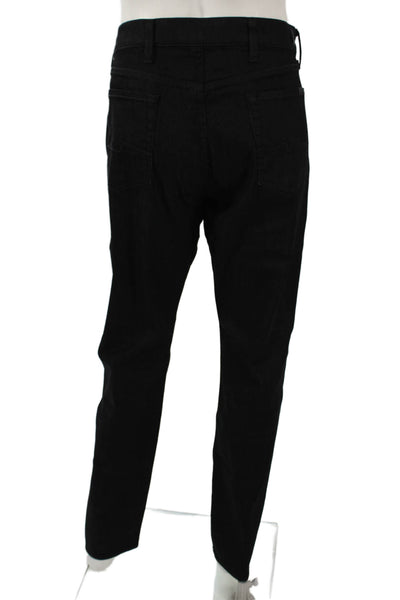 7 For All Mankind Mens Black Straight Tapered Jeans Size 38