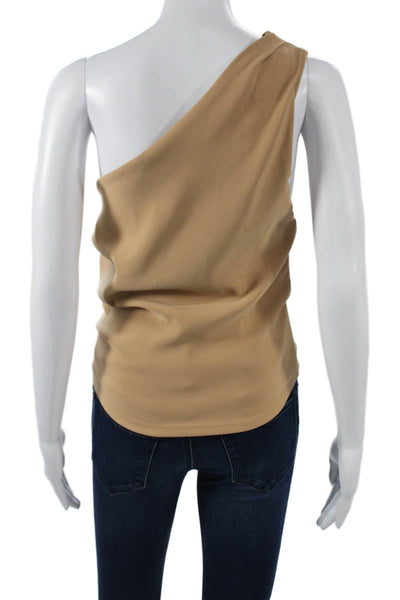 Zara Womens Beige Sleeveless Tank Classic 98% Cotton 2% Elastane Size M