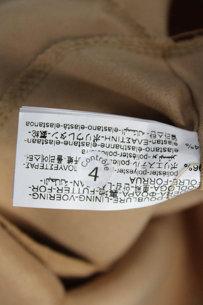 Zara Womens Beige Sleeveless Tank Classic 98% Cotton 2% Elastane Size M