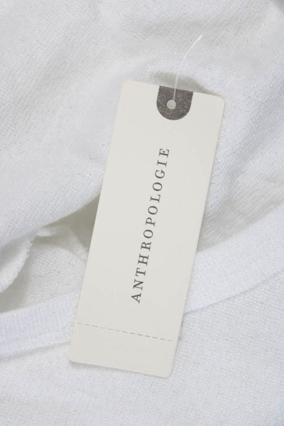 Michael Stars Women Basic V-Neck White Short Sleeve T-Shirt Size XS
