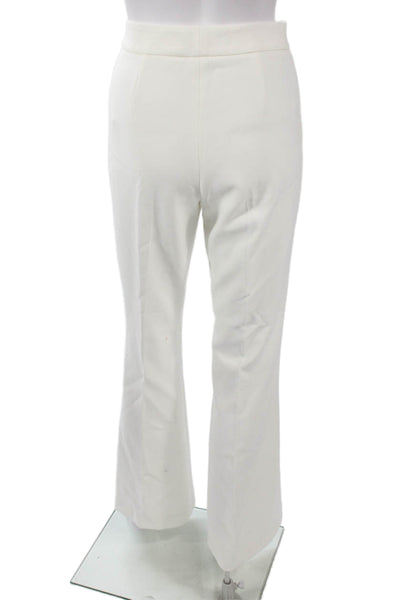 French Connection Women White Dress Pants Hook & Eye 64% Polyester Size 0