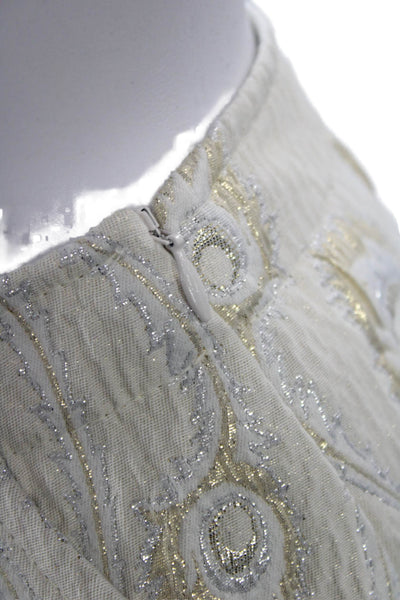 Trina Turk Women Beige Ankle Cropped Dress Pants Size 0