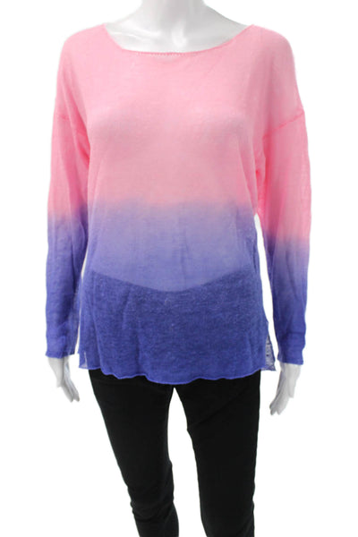 Feel The Piece Unisex Pink Pullover Long Sleeve Round Neck Size One Size