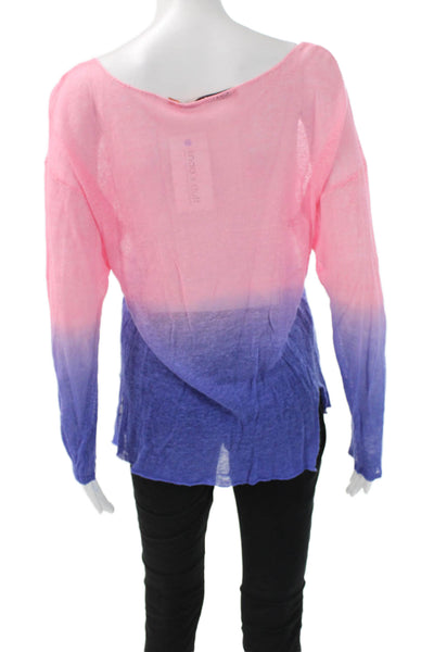 Feel The Piece Unisex Pink Pullover Long Sleeve Round Neck Size One Size