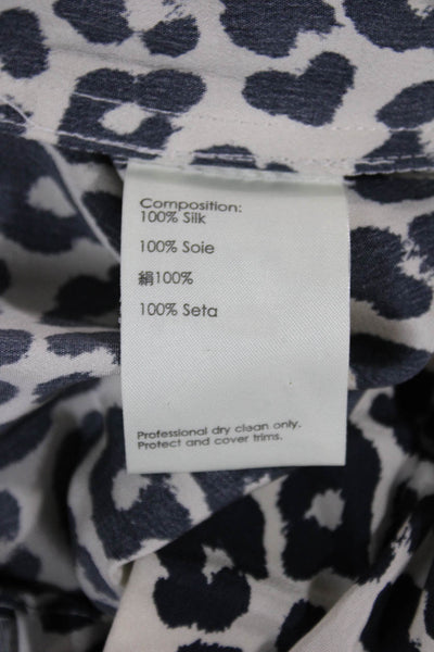 3.1 Phillip Lim Womens Harem Pants Leopard Silk Beige Size 2