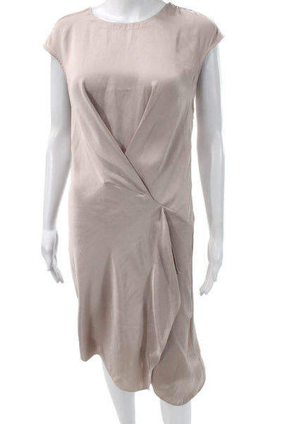 Allsaints Women Pink Sleeveless Knee Length Polyester Dress Size 2