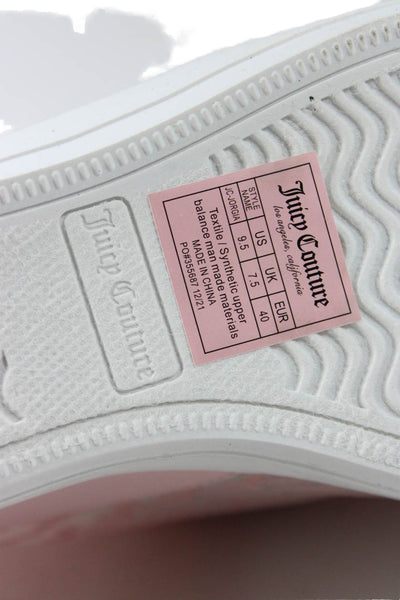 Juicy Couture Womens Mesh Detail Sneaker Style Wedges Pink Size 9.5