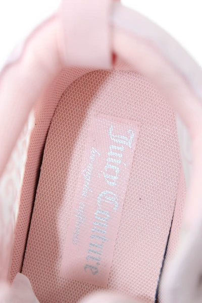 Juicy Couture Womens Mesh Detail Sneaker Style Wedges Pink Size 9.5