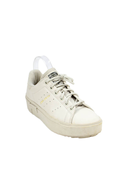 Adidas Stan Smith Womens Lace Up Logo Leather Low Top Sneakers Brown Size 7