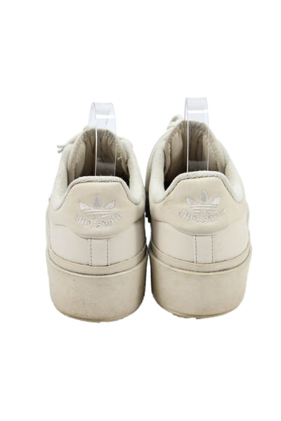 Adidas Stan Smith Womens Lace Up Logo Leather Low Top Sneakers Brown Size 7