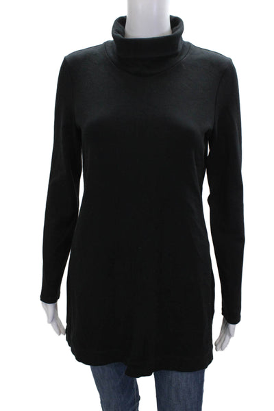 Theory Womens Black Turtleneck Pullover Sweater Long Sleeve Size L