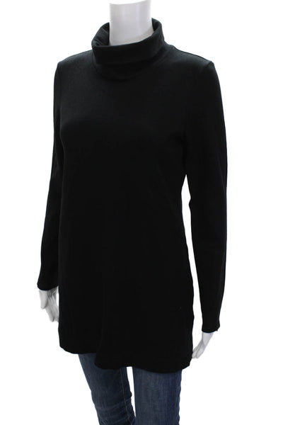 Theory Womens Black Turtleneck Pullover Sweater Long Sleeve Size L