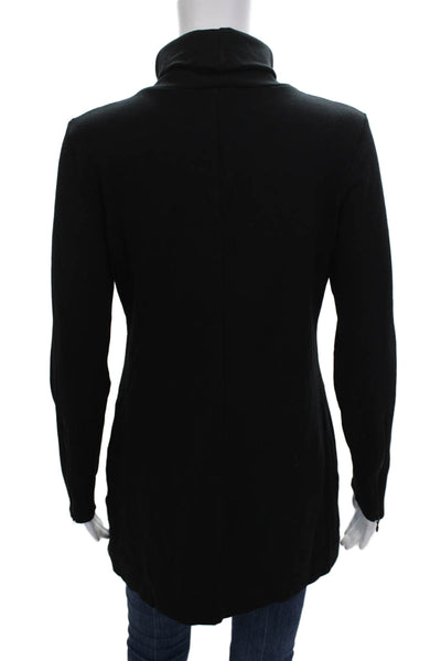 Theory Womens Black Turtleneck Pullover Sweater Long Sleeve Size L
