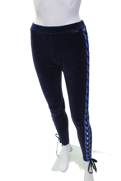 Puma By Rihanna Womens Pullover Hoodie Dark Blue Polyester Blend Size XS