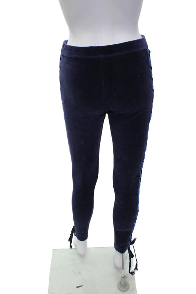 Puma By Rihanna Womens Pullover Hoodie Dark Blue Polyester Blend Size XS