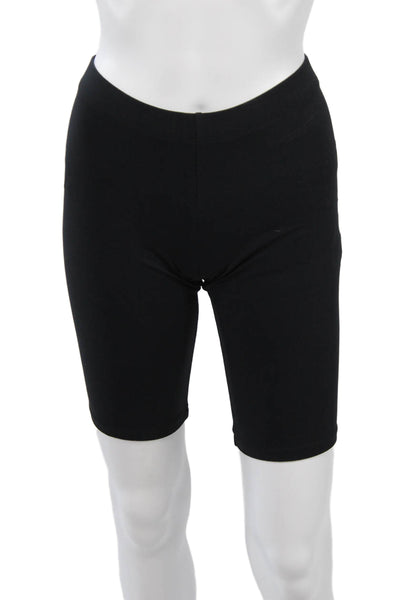 David Lerner Unisex Biker Shorts Black Size S