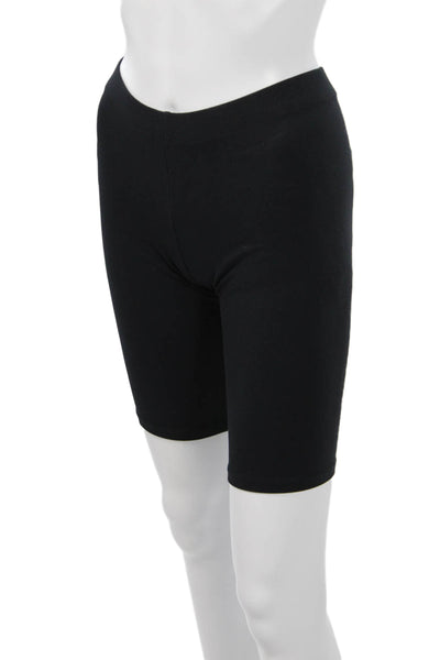 David Lerner Unisex Biker Shorts Black Size S