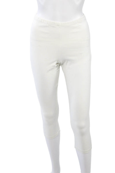 Barbara Gerwit Womens White Capri Leggings Nylon Solid Size XS